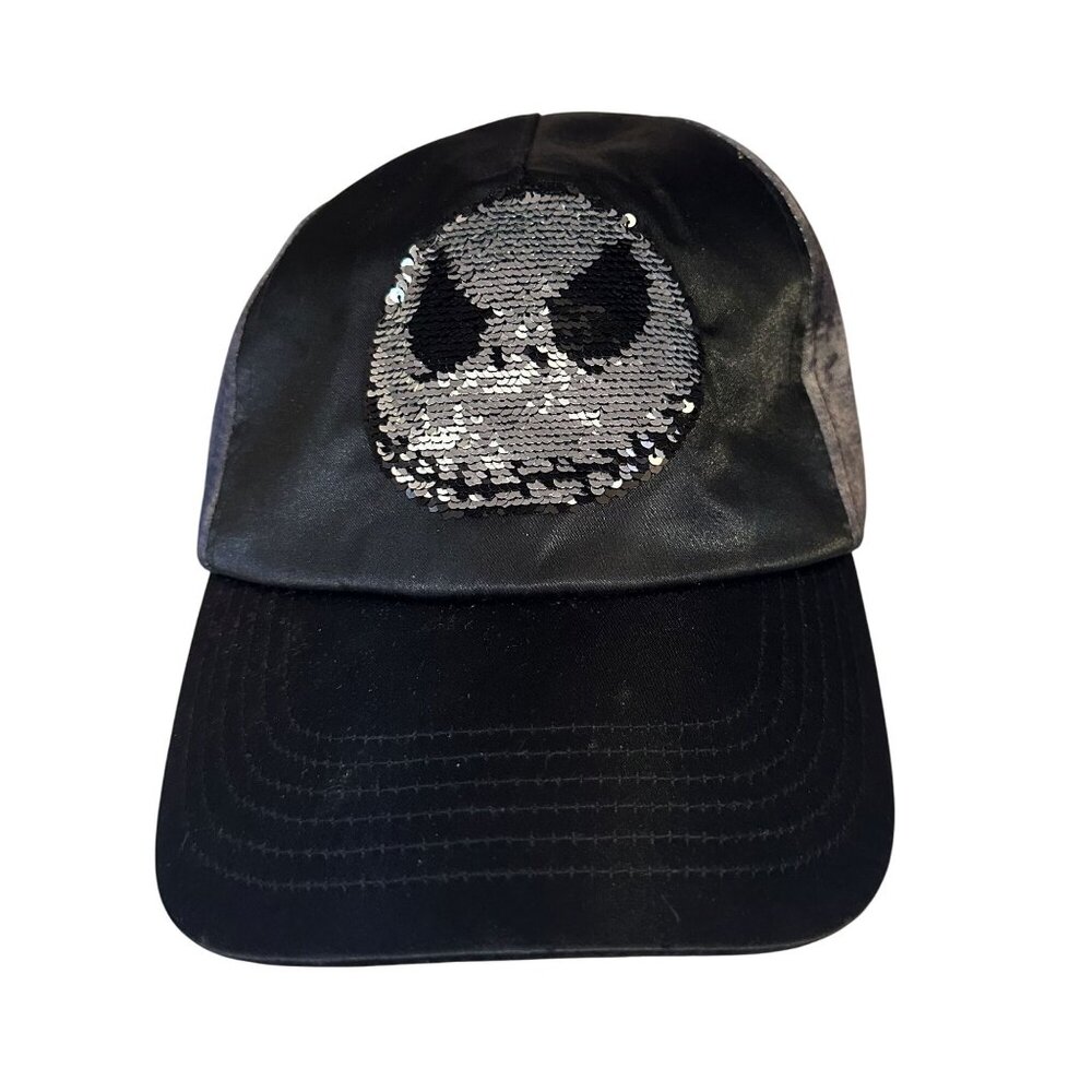 Disney Parks Hat Nightmare Before Christmas Jack Skellington Sequin Baseball Cap